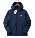 Chamarra rompevientos impermeable The North Face en color negra, ligera y resistente al viento, para protección y comodidad al aire libre.