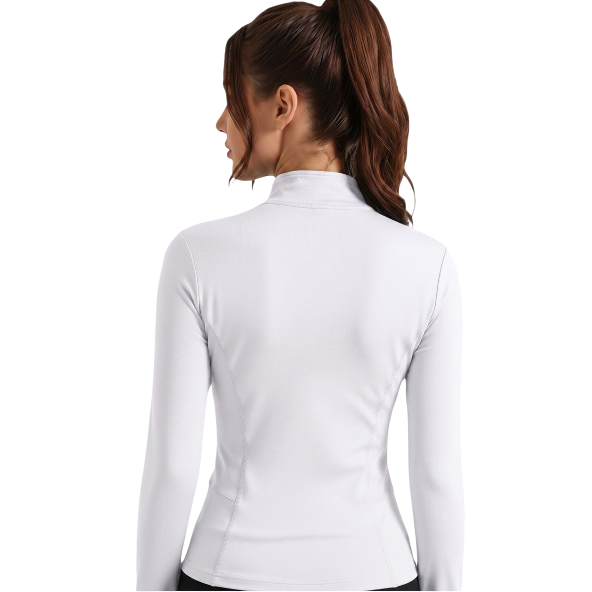 Chaqueta de yoga blanca de ropa deportiva Selah Boutique, ligera y cómoda para ejercicios y relajación.