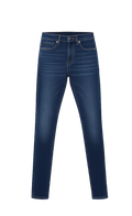 Pantalones de mezclilla azul marino American Eagle Liso para hombre, pantalones vaqueros de corte recto y estilo clásico.