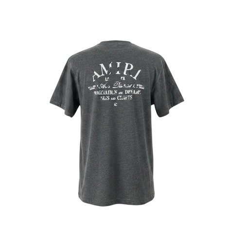 Playera premium AMIRI gris oxford XL de corte recto y diseño casual, para un estilo moderno y cómodo.