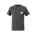 Playera premium AMIRI gris oxford XL de corte clásico, hecha de tela suave y cómoda, vista en la imagen.