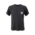 Playera premium AMIRI negra con calaveras en la espalda, talla XL, diseñada por Selah Boutique, imagen de la parte trasera.