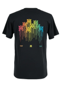AMIRI NEGRA CON LETRAS DE COLORES EN LA ESPALDA XL