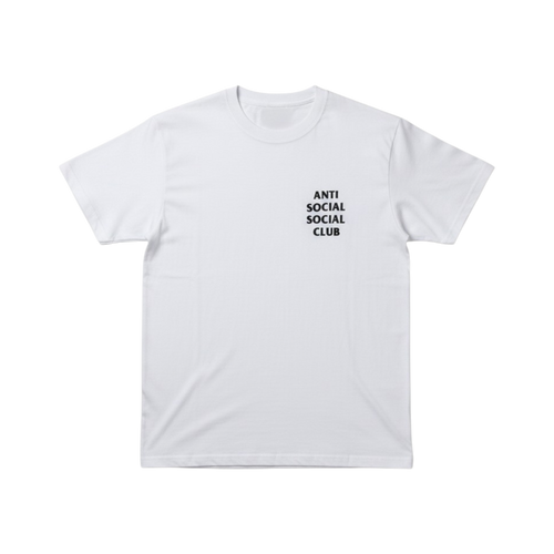 Playera premium blanca Anti Social con logotipo de víbora en la espalda, diseñada por Selah Boutique.