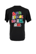 ANTI SOCIAL LETRAS DE COLORES CAMISA NEGRA
