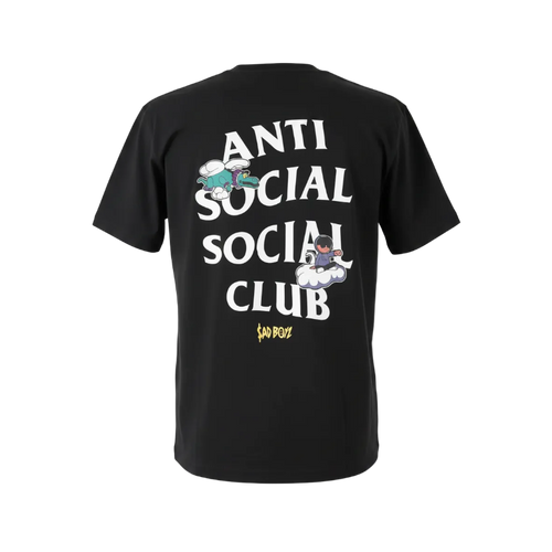 Playera premium negra Antisocial Club XL de Selah Boutique, con diseño de dragón en el frente, en estilo casual y moderno.