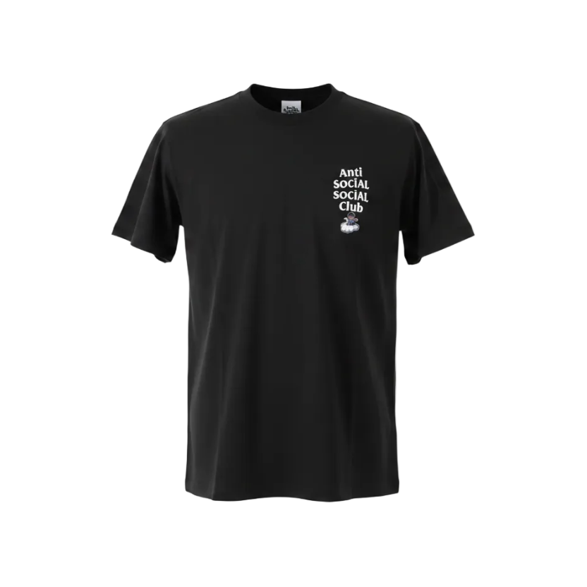 Playera premium Antisocial Club Negra XL de Selah Boutique con diseño de dragón en color negro y letras resaltadas.
