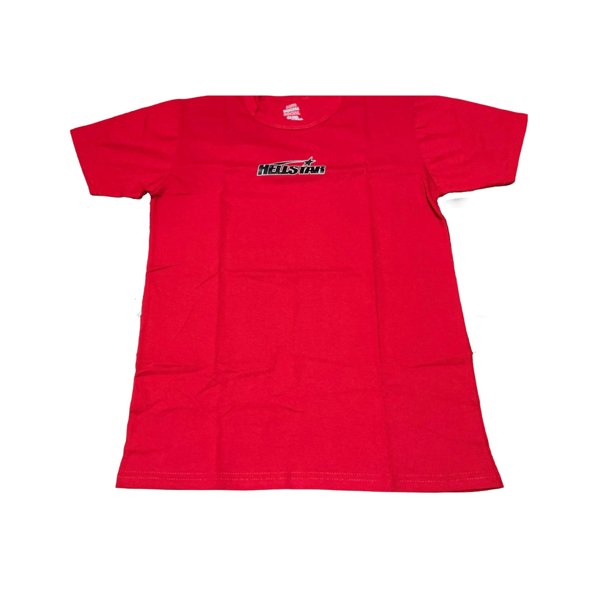 Playera antisocial club roja de la marca My Store 2, camiseta esencial de color rojo con diseño en la imagen.