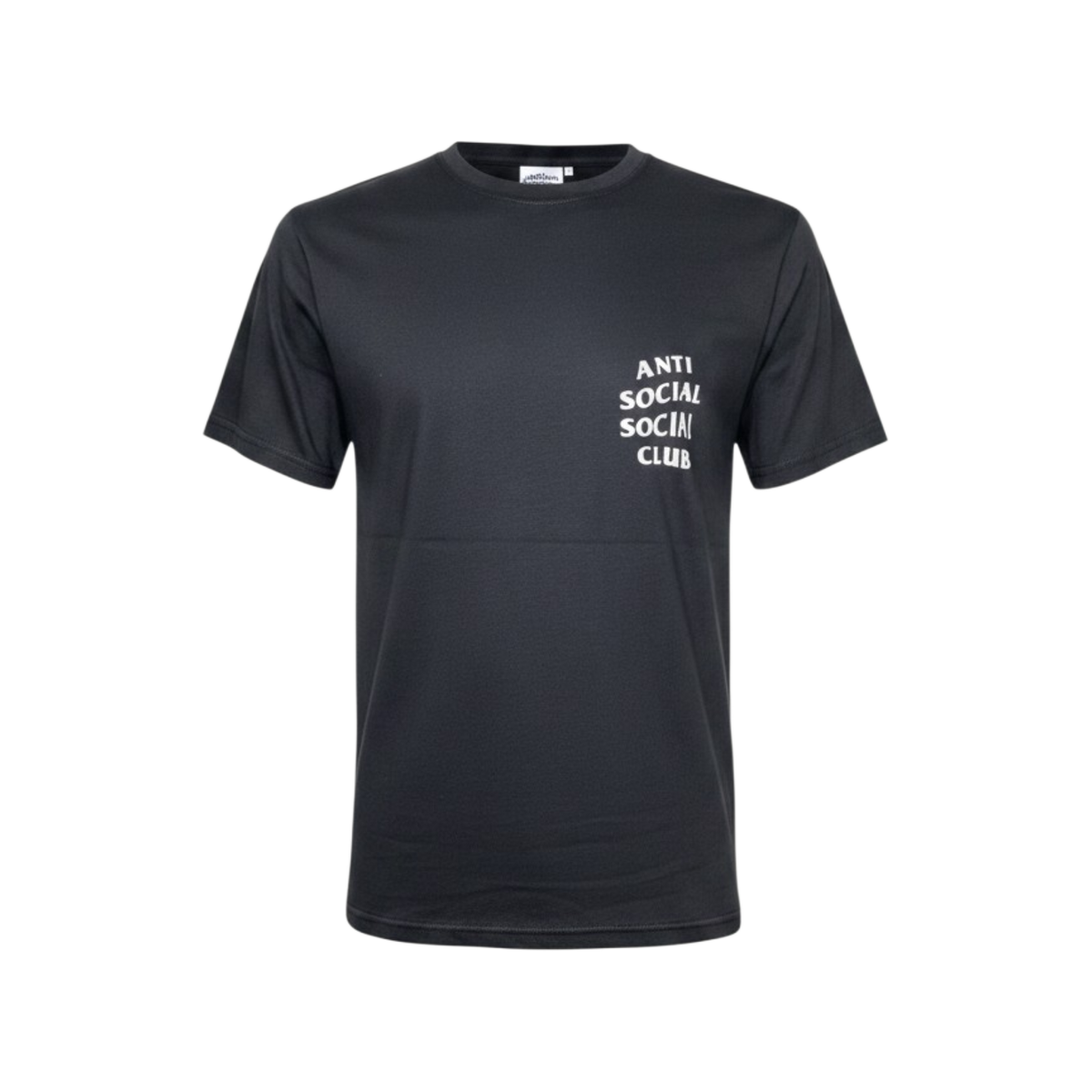 Playera negra antisocial con fantasmas en la espalda, talla S, de la marca Selah Boutique, ropa premium con diseño único.