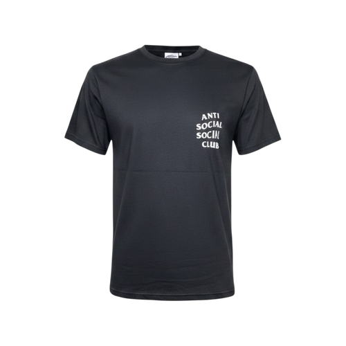 Playera negra antisocial con fantasmas en la espalda, talla S, de la marca Selah Boutique, ropa premium con diseño único.