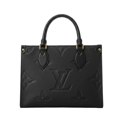 Bolsa de diseñador Louis Vuitton con asa superior, relieve de logotipo, en cuero de alta calidad, en color marrón claro.