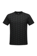 PLAYERA HUGO BOSS NEGRA DIBUJOS EN TODA LA PLAYERA