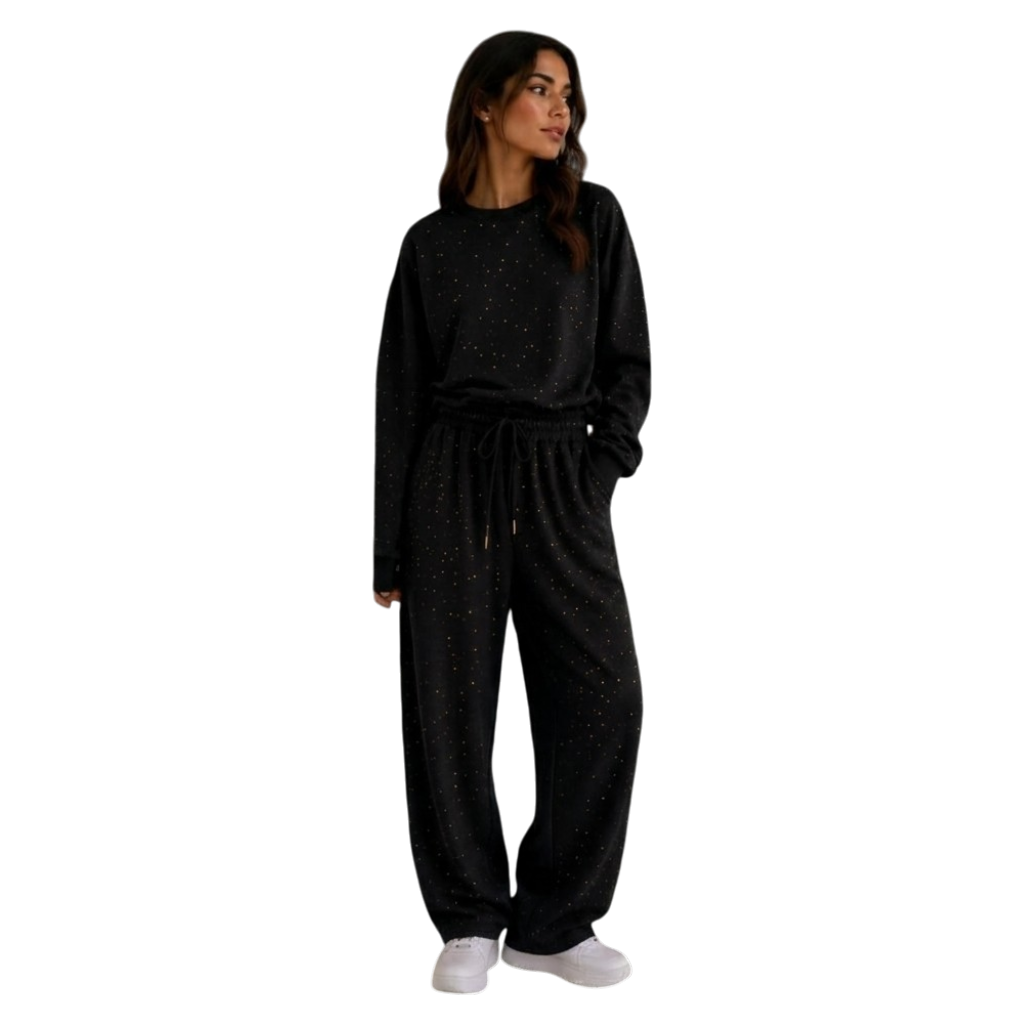 CONJUNTO PANTS BRILLOS