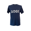 Playera azul premium BOSS AZUL de Selah Boutique, camiseta de manga larga y diseño elegante sobre fondo blanco.