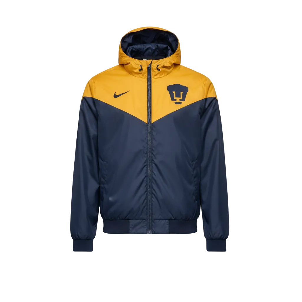 CHAMARRA ROMPEVIENTOS PUMAS AZUL MARINO