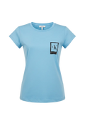 I LOVE CK PLAYERA  AZUL MUJER M