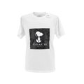 Playera premium Coach Blanca con logo Snoopy XL de Selah Boutique, camiseta casual blanca con diseño de Snoopy en el frente.