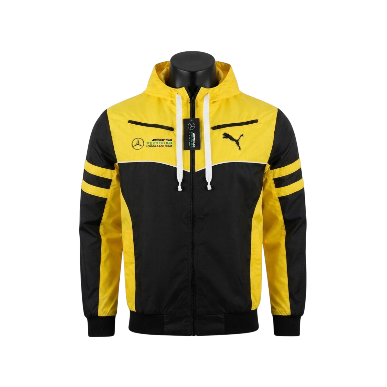 CHAMARRA ROMPEVIENTOS PUMA-PETRONAS AMARILLO-NEGRO