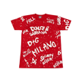 Playera roja Dolce Gabbana esencial de la marca My Store 2, con diseño elegante y color vibrante, vista frontal.