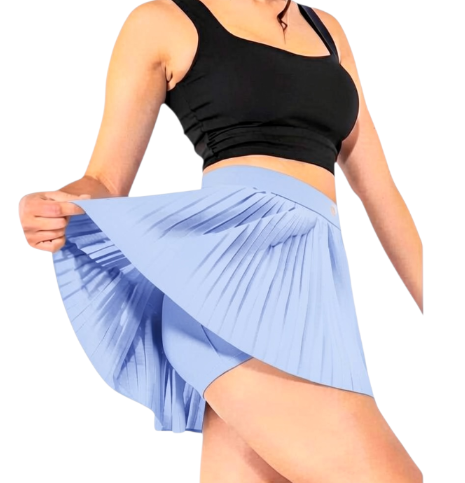 FALDA PLISADA DEPORTIVA CON SHORT Y BOLSILLO