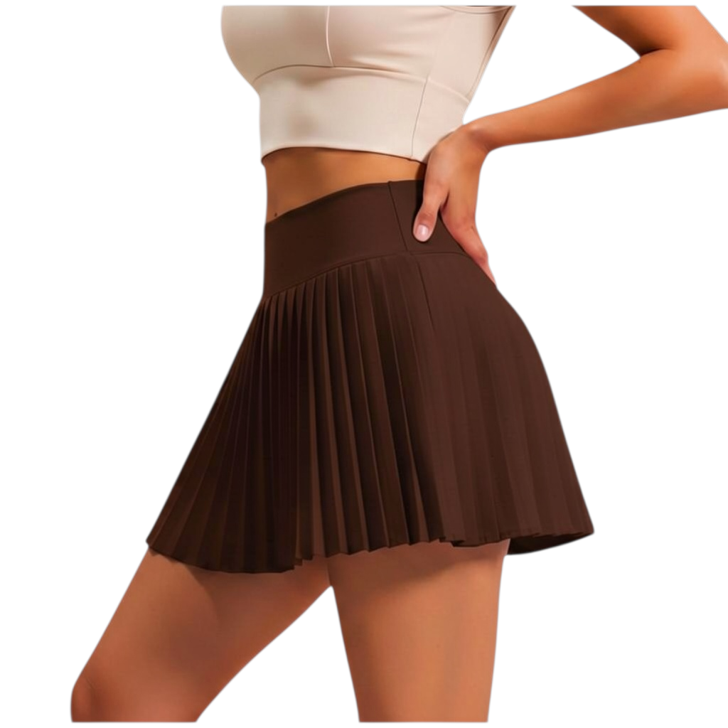 FALDA PLISADA DEPORTIVA CON SHORT Y BOLSILLO
