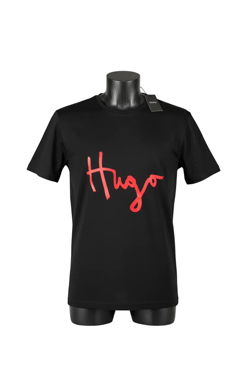 HUGO BOSS NEGRA LETRAS ROJAS XL
