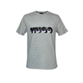 Playera premium HUGO gris Oxford G de la marca Selah Boutique, vista frontal con cuello y detalles suaves.
