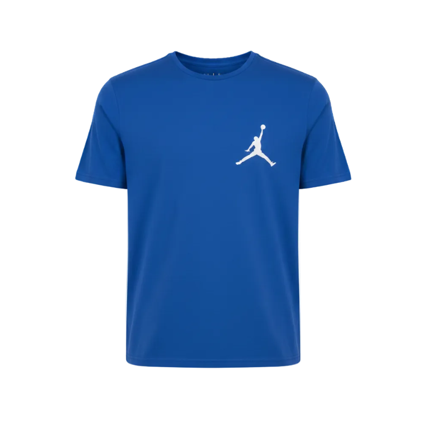 Playera premium Jordan azul de la marca Selah Boutique, con diseño moderno y detalles en el frente.
