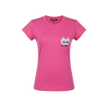 Playera premium KARL LAGERFELD Rosa para mujer, de corte l, en color rosa suave, con diseño elegante y detalles de marca.