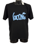 LACOSTE NEGRA LOGO AZUL XL