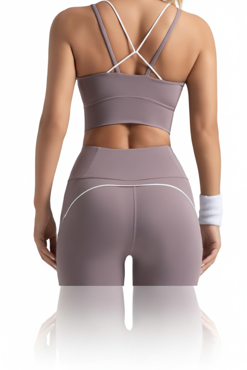 LEGGIN ENTUBADO  + TOP TIRANTES DOBLES