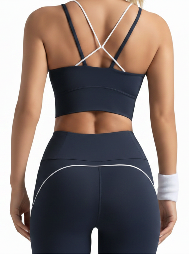 LEGGIN ENTUBADO  + TOP TIRANTES DOBLES