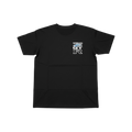 Playera esencial Nissan GT R negra de My Store 2, vista frontal con logotipo y diseño en color negro.
