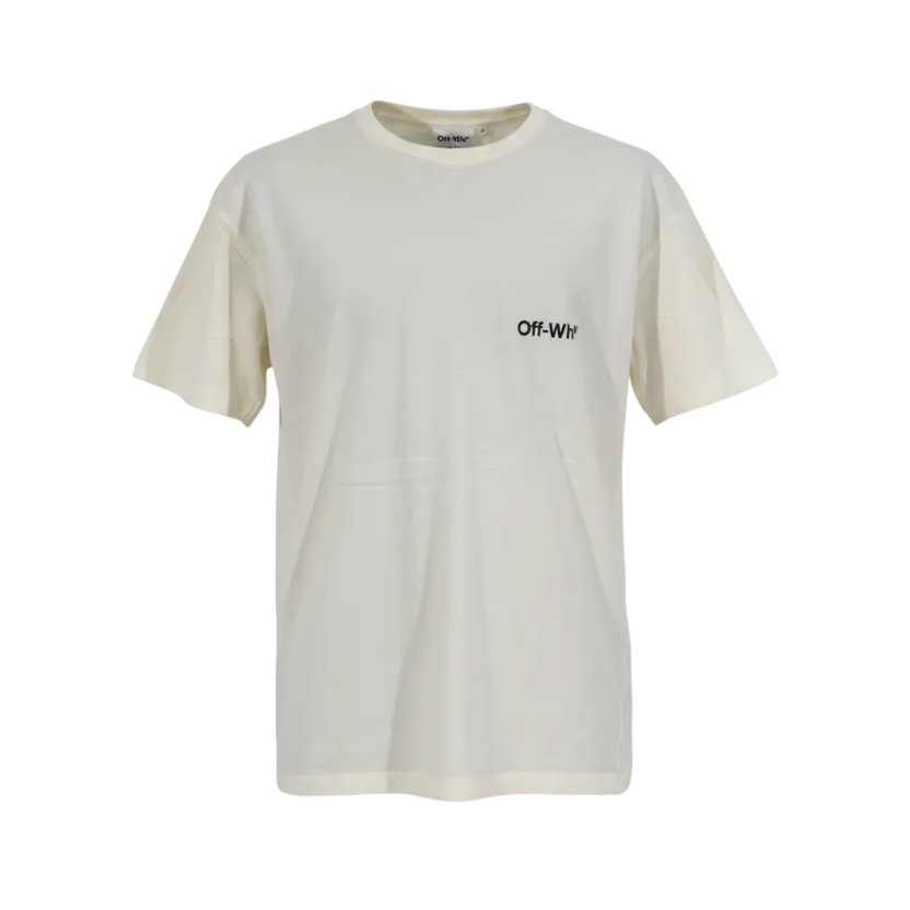 Playera amarilla OFF WHITE con logo y espalda XL, ropa premium de la marca Selah Boutique, vista frontal en la imagen.