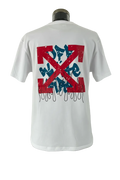 OFF WHITE BLANCA CON LINEAS CRUZADAS XL