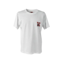 Playera blanca premium con líneas cruzadas en tamaño XL de la marca Selah Boutique, mostrando el diseño frontal de la camiseta.