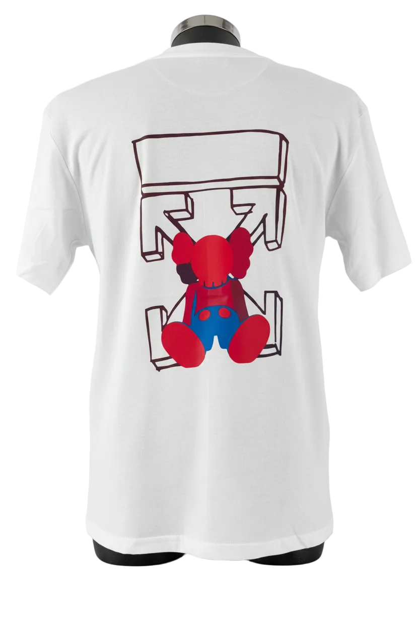 OFF WHITE BLANCA ELMO ROJO SIN OJOS ESPALDA XL