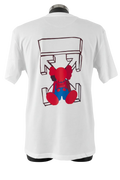 OFF WHITE BLANCA ELMO ROJO SIN OJOS ESPALDA XL