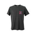 Playera premium negra con líneas cruzadas de tamaño XL de la marca Selah Boutique.