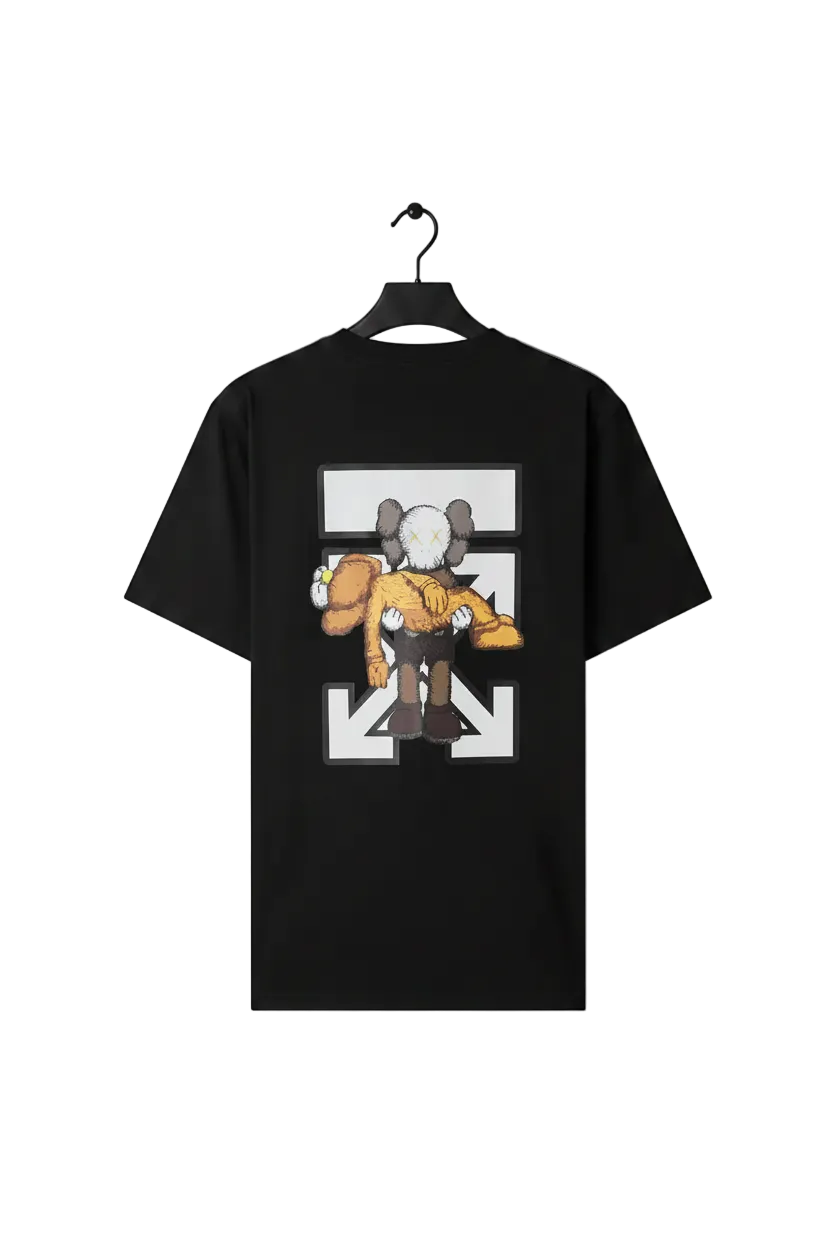 OFF WHITE NEGRA CON LOGO DE ELMO NARANJA XL