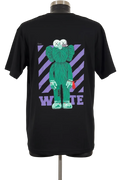 OFF WHITE NEGRA CON LOGO ELMO VERDE EN ESPALDA XL