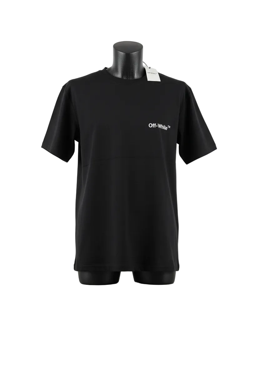 OFF WHITE NEGRA CON LOGO ELMO VERDE EN ESPALDA XL