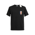 Playera premium negra con osos de colores de la marca Selah Boutique, diseño moderno y llamativo, vista frontal.
