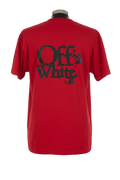 OFF WHITE ROJA CON LOGO NEGRO ESPALDA XL