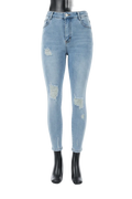 PANTALON ENTUBADO AZUL ROTO
