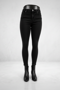 PANTALON ENTUBADO NEGRO DESLAVADO