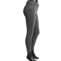 Pantalón entubado de mezclilla negro para mujer, ajustado y de estilo moderno, de la marca My Store 2.