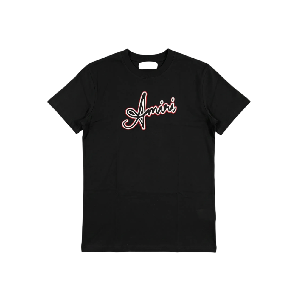 PLAYERA AMIRI BORDADA NEGRA