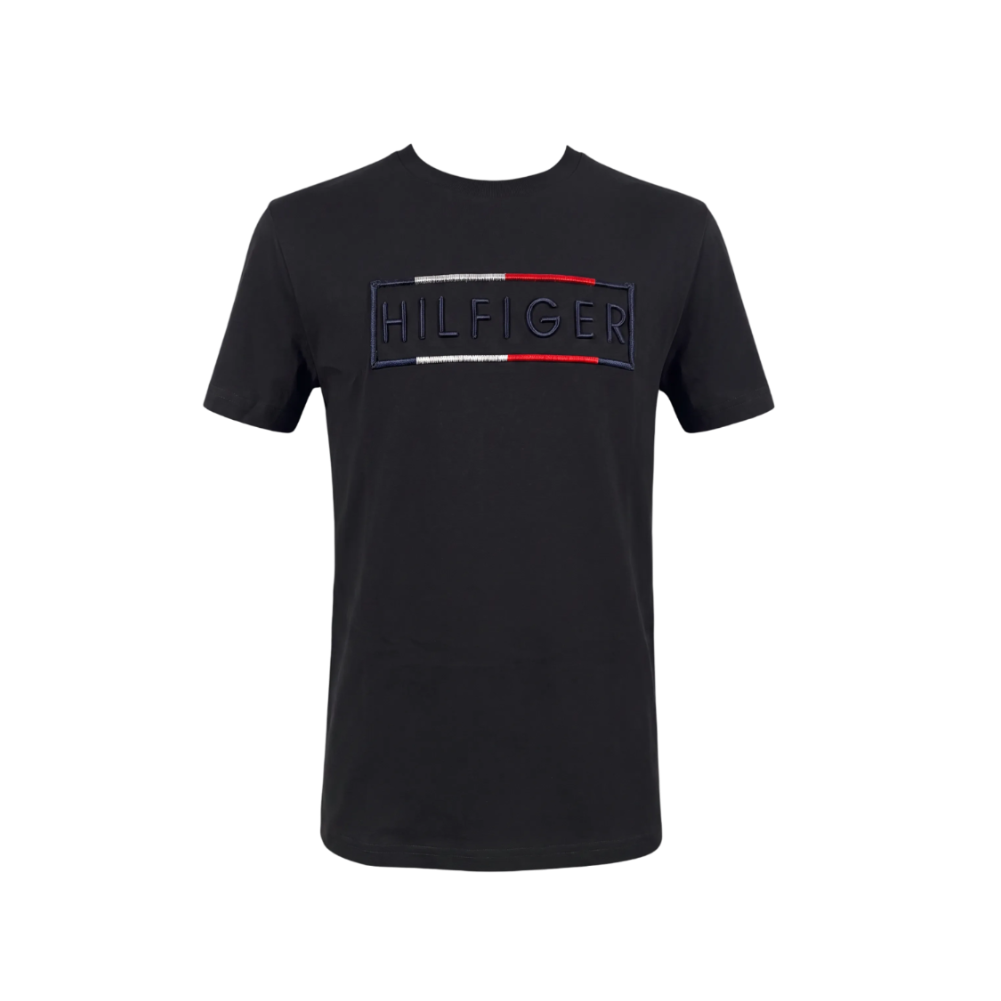 PLAYERA TOMMY HILFIGER BORDADA  NEGRA