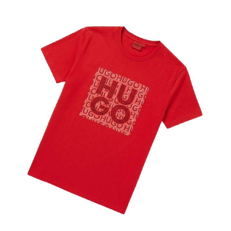 PLAYERA HUGO PIEDRAS ROJA